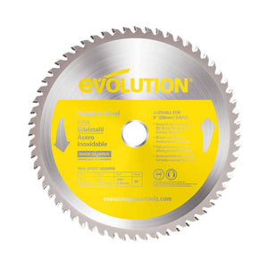 Panza circular pentru taiat otel inoxidabil, pentru fierastraie circulare Evolution 230mm, Ø230 x 25.4 mm, 60 dinti TCT