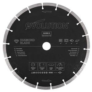 Disc diamantat segmentat multifunctional pentru masini de taiat, Evolution Ø255 x 22.2 mm