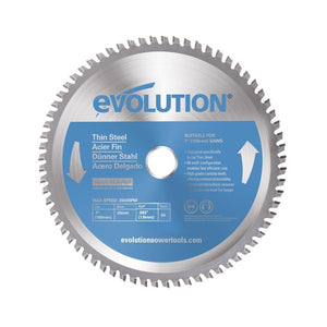 Panza circular pentru taiat otel subtire, pentru fierastraie circulare Evolution 180mm, Ø180 x 20 mm, 68 de dinti TCT