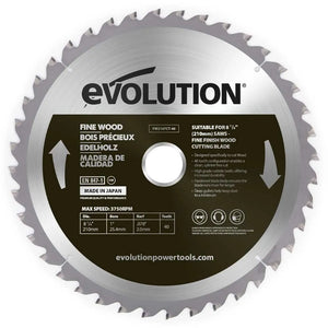 Panza circular pentru taiere fina a lemnului, pentru fierastraie circulare Evolution 210mm, Ø210 x 25.4 mm, 40 de dinti TCT