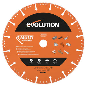 Disc multifunctional diamantat pentru masini de taiat beton, Evolution Ø230 x 22.3 mm, 16 dinti