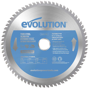 Panza circular pentru taiat otel subtire, pentru fierastraie circulare Evolution 210mm, Ø210 x 25.4 mm, 68 de dinti TCT